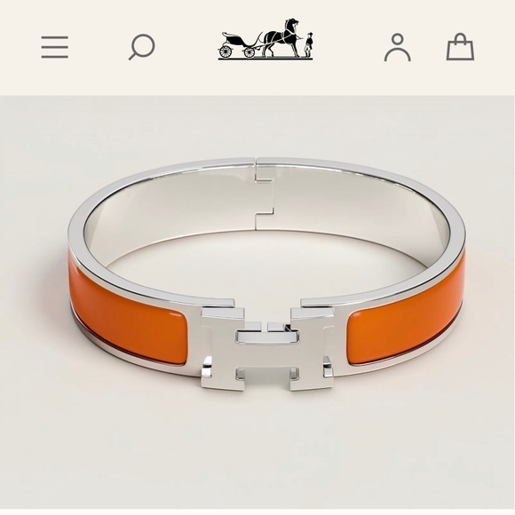 Hermès Clik Clak H-Bangle. Size Medium. - Picture 4 of 9